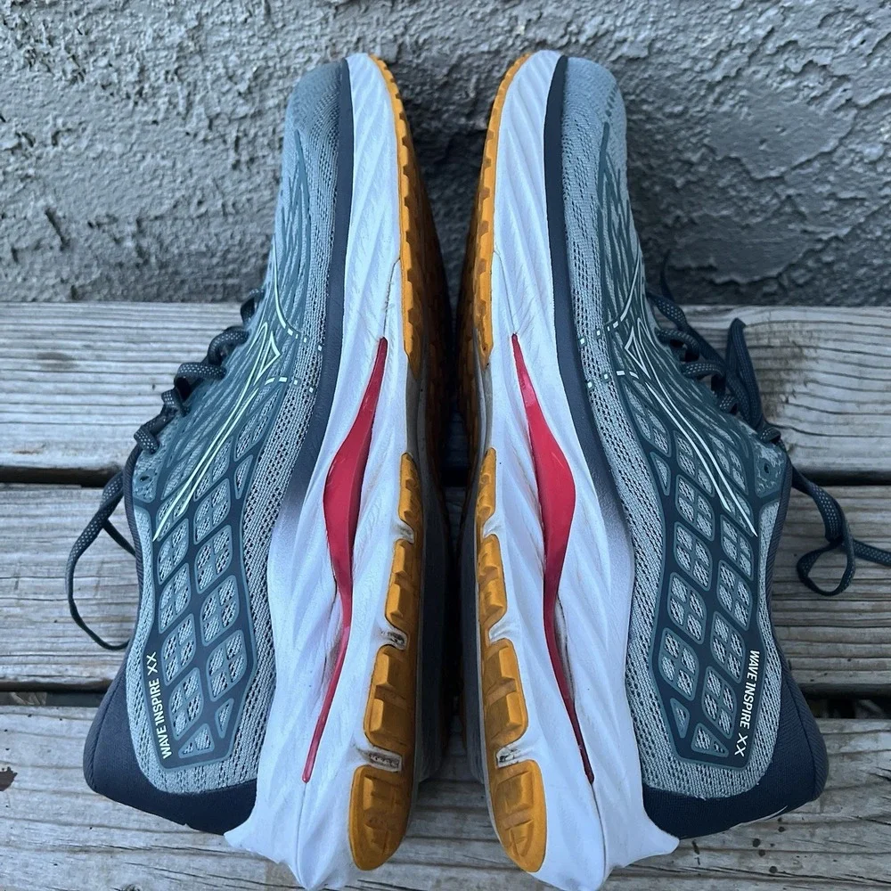 Mizuno Wave Shoes Men Size 14 Inspire 20 Gray Running Sneakers